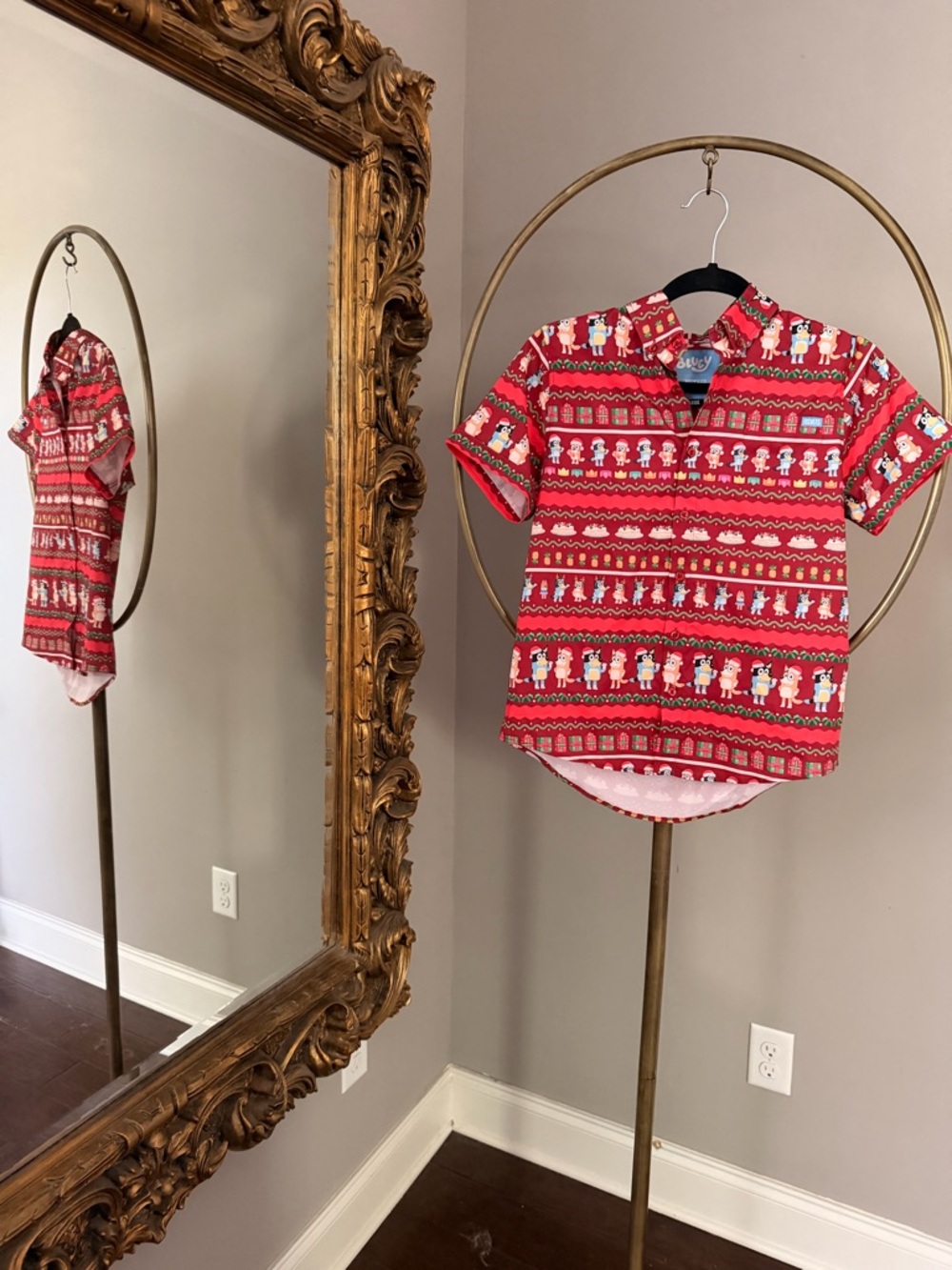 RSVLTS Bluey Print Holiday Kids Shirt - boys / girls